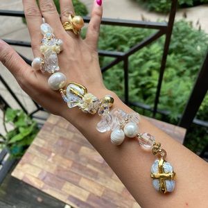 Chinese Lucky Charm Clear Quartz Fortune Bracelet